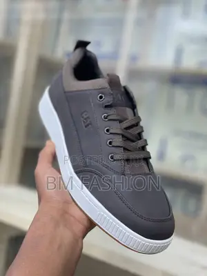 Brown Leather Cat Footwear Sneakers