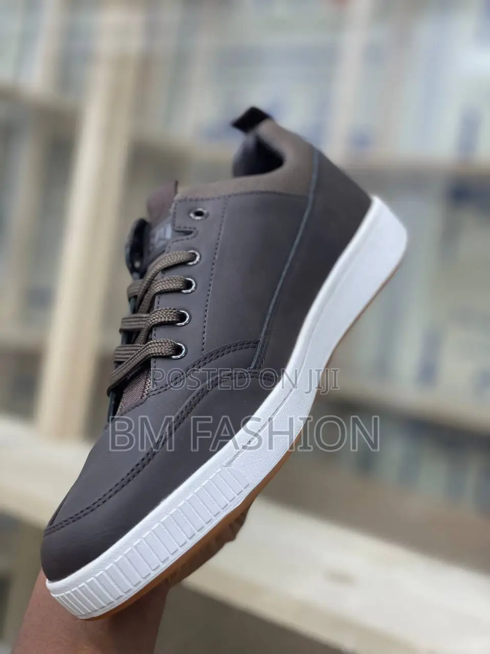 Brown Leather Cat Footwear Sneakers