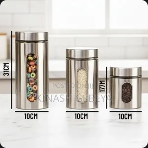 Photo - 3pcs Modern Kitchen Cereal Storage Box
