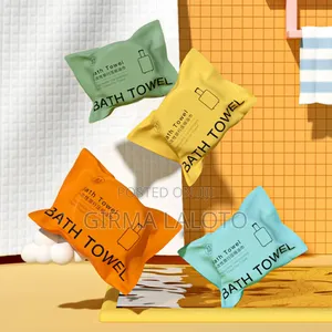 2pcs Compressed Bath Towel