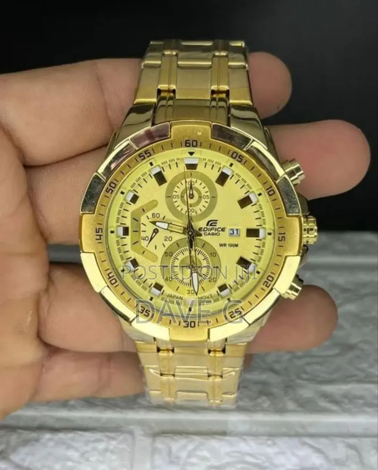 Edifice Casio Gold Watch