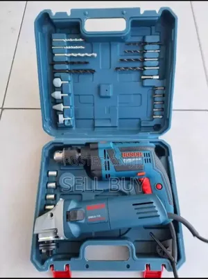 Photo - Bosch Drill With Accessories Bosch Grinder