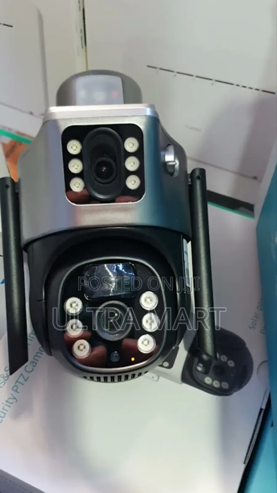 Dual Lens Solar CCTV Camera