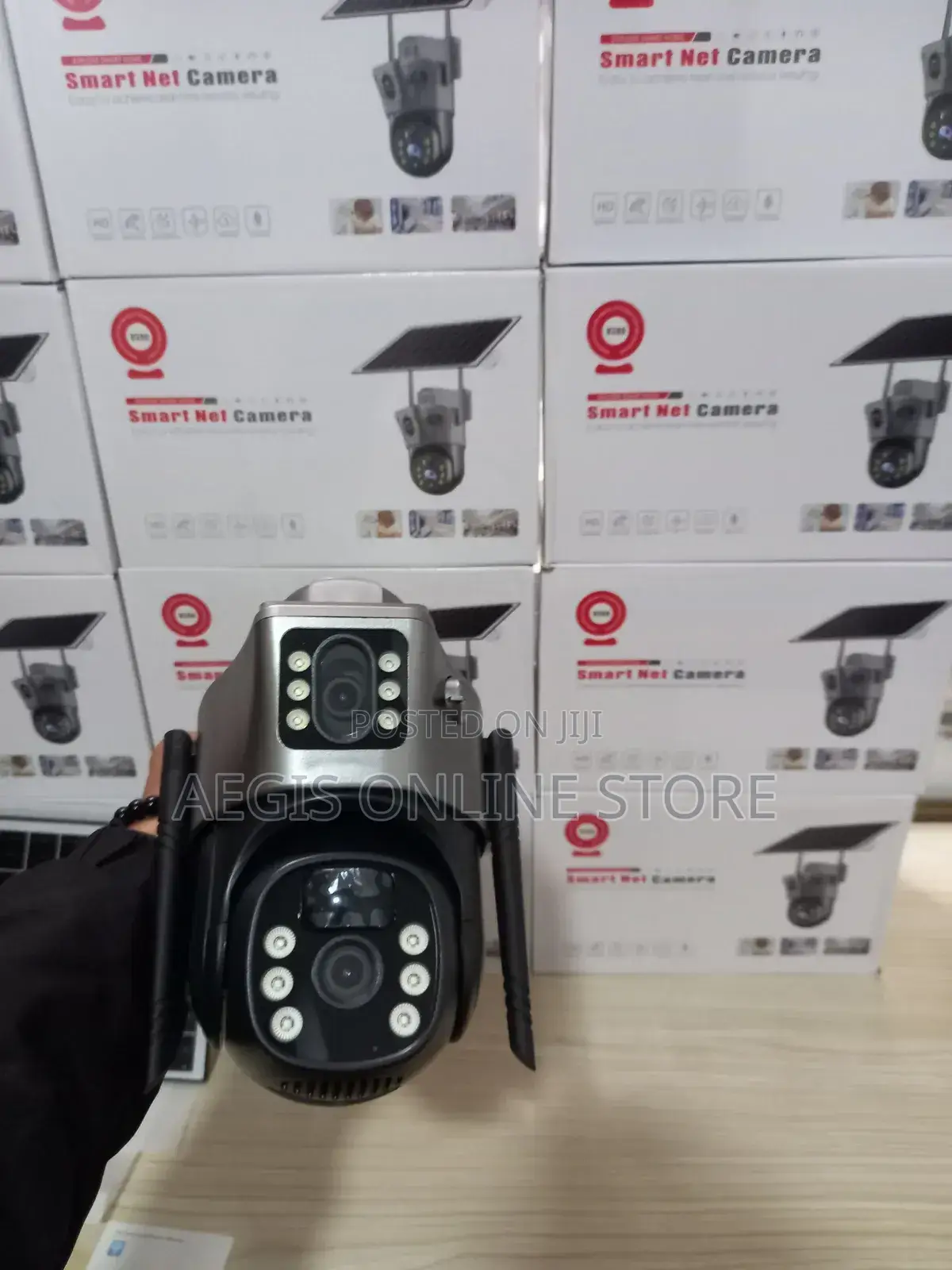 Dual Lens Solar CCTV Camera