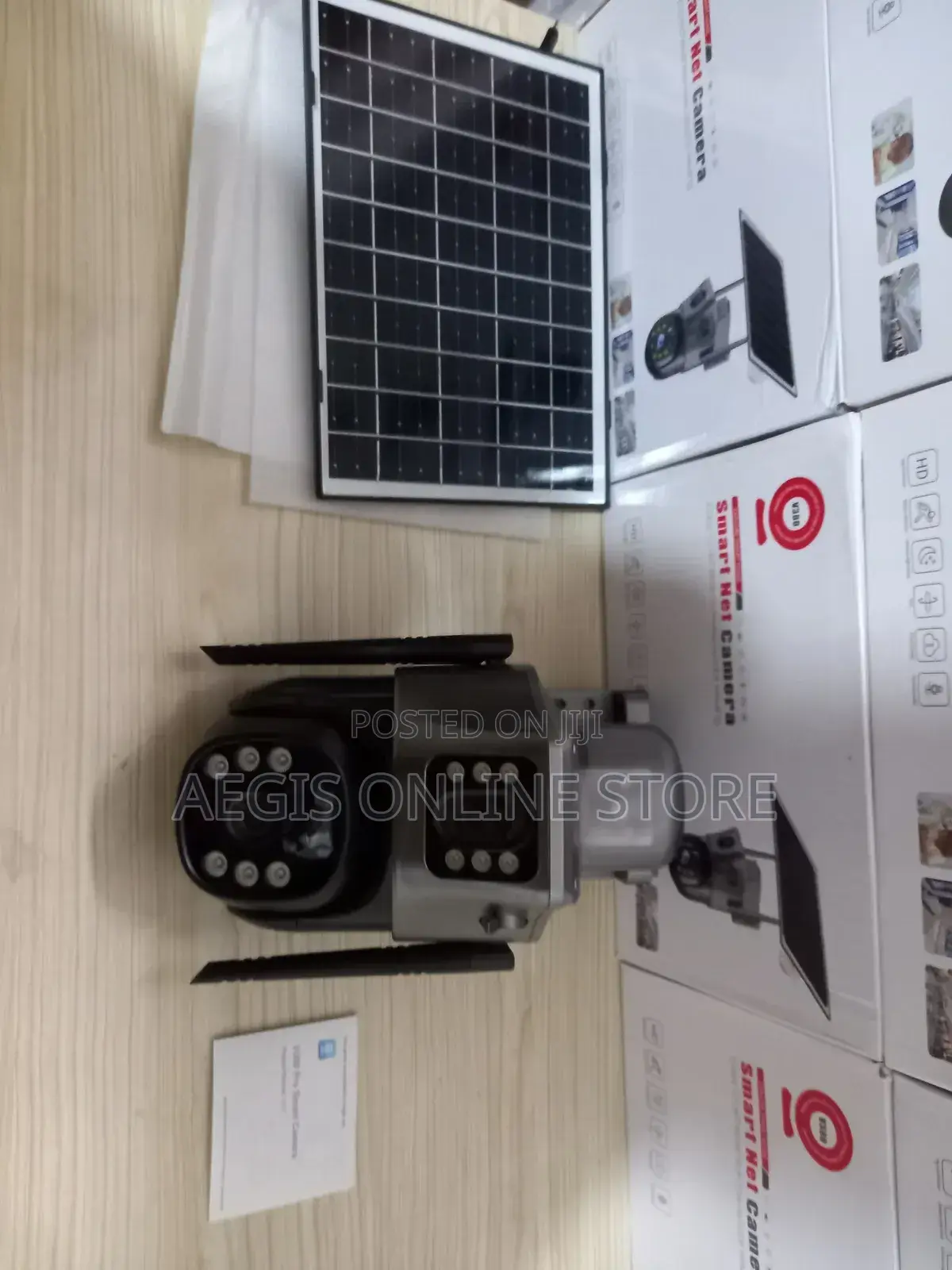 Dual Lens Solar CCTV Camera