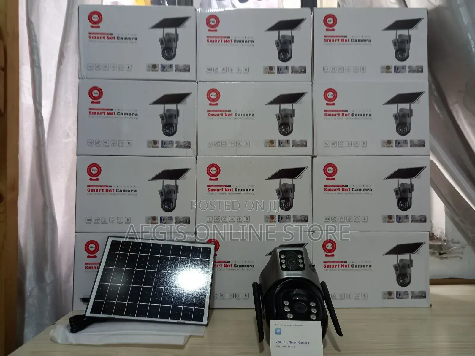 Dual Lens Solar CCTV Camera