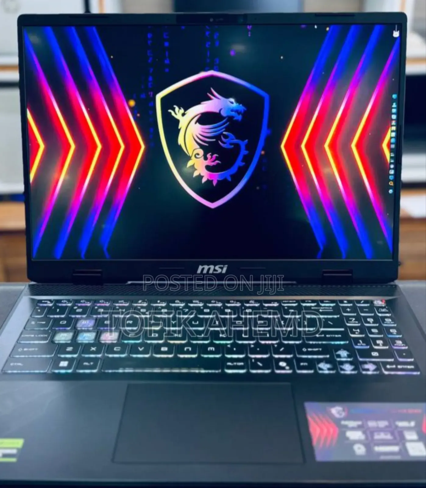 New Laptop MSI GF63 16GB Intel Core I7 SSD 1T