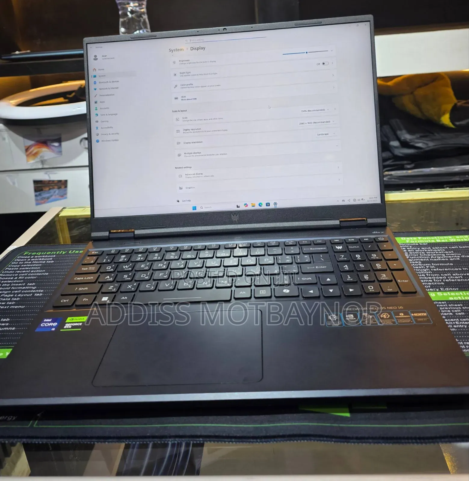 New Laptop Acer Predator Helios Neo 16 16GB Intel Core I9 SSD 1T