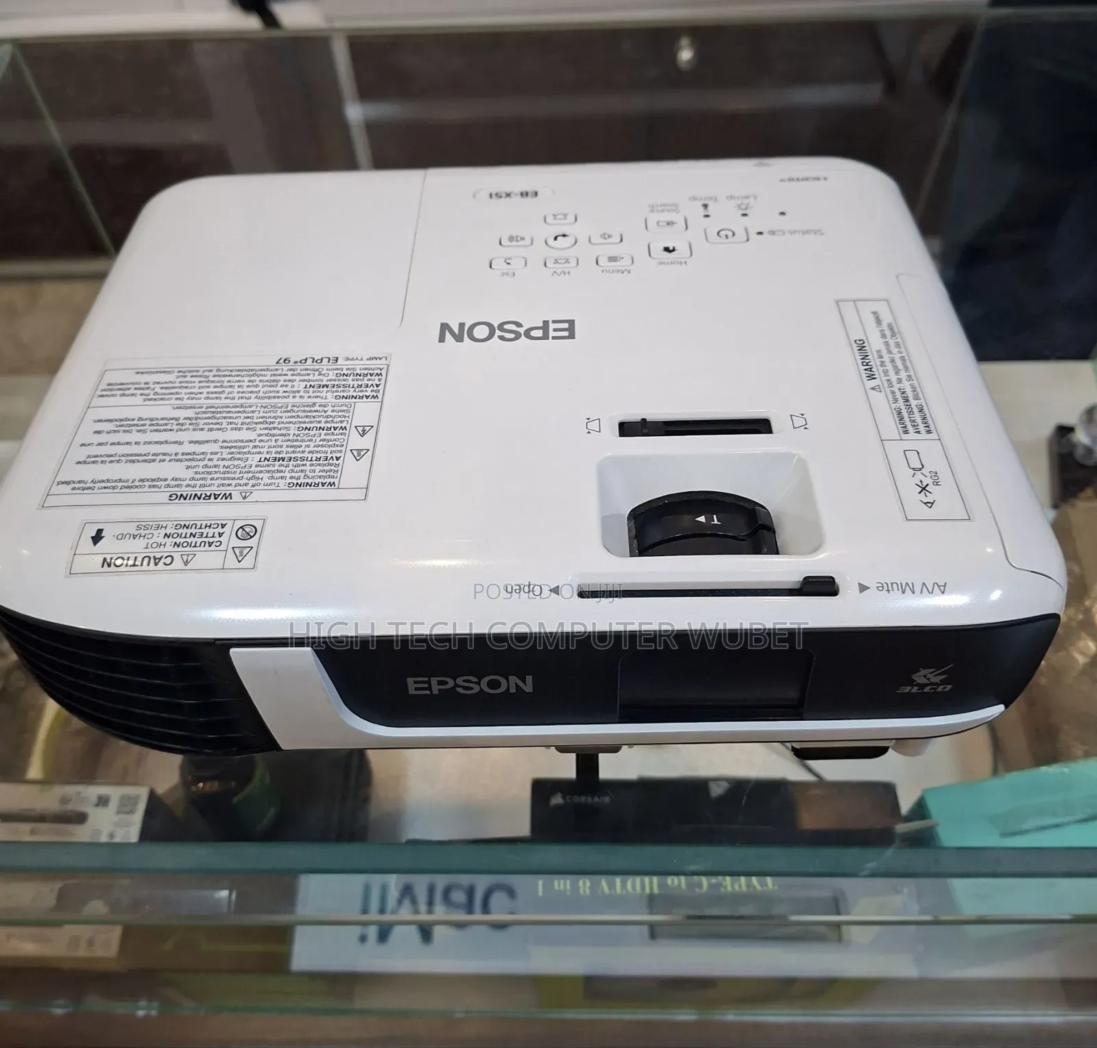 Epson Projector 
Model: Eb-X51
Has: Bag Remote 
Model Name