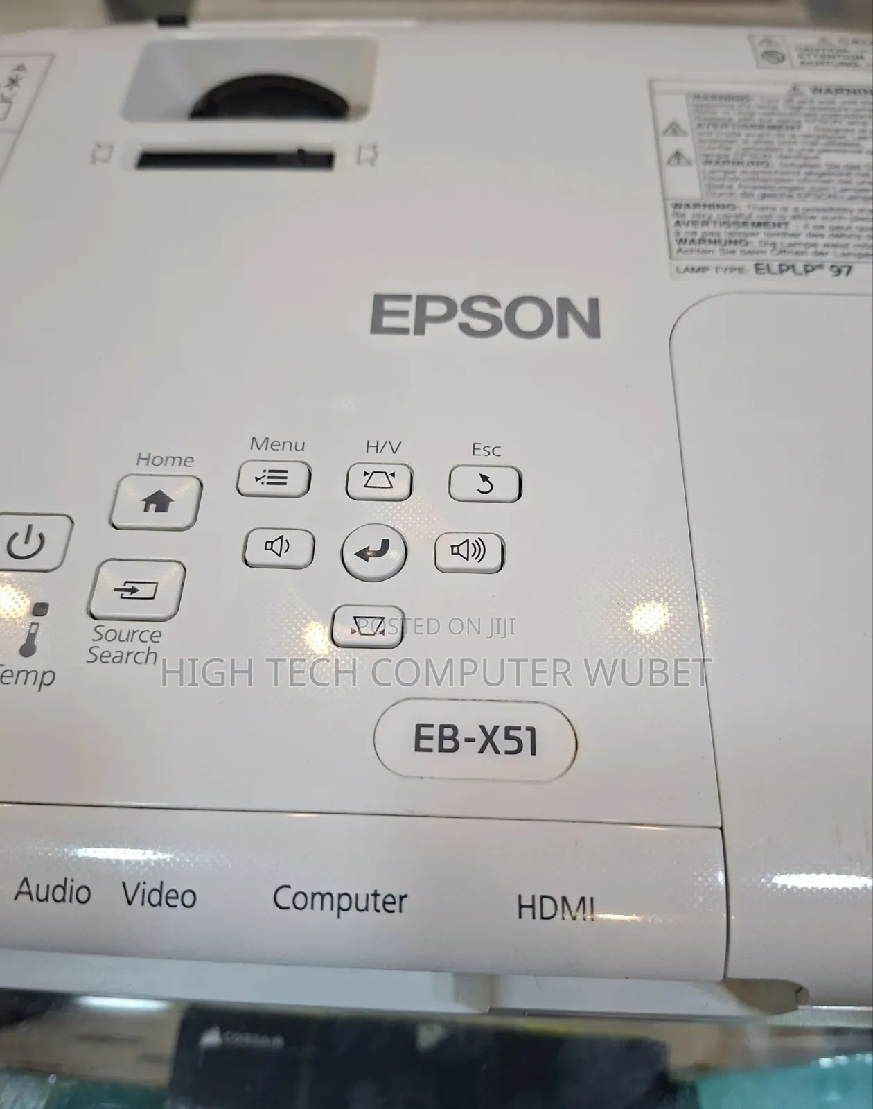 Epson Projector 
Model: Eb-X51
Has: Bag Remote 
Model Name