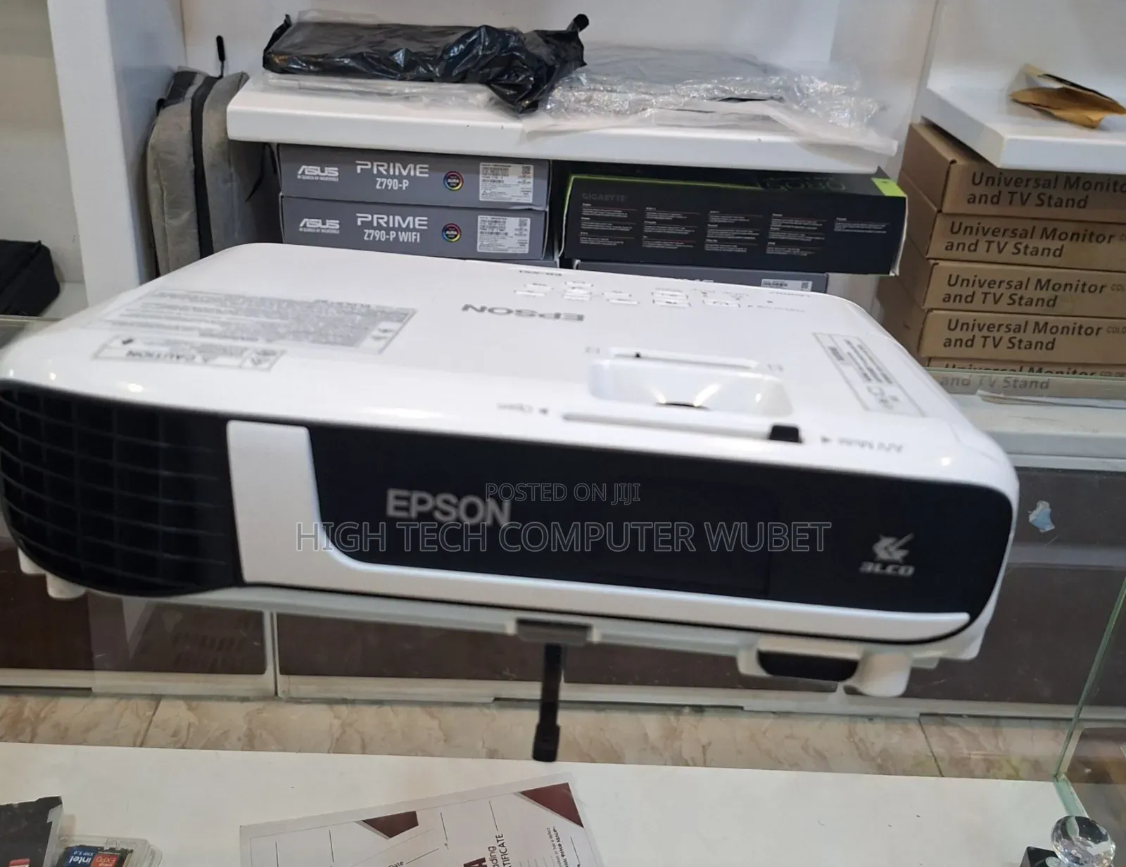 Epson Projector 
Model: Eb-X51
Has: Bag Remote 
Model Name