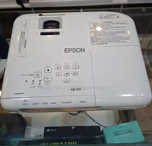 Epson Projector 
Model: Eb-X51
Has: Bag Remote 
Model Name