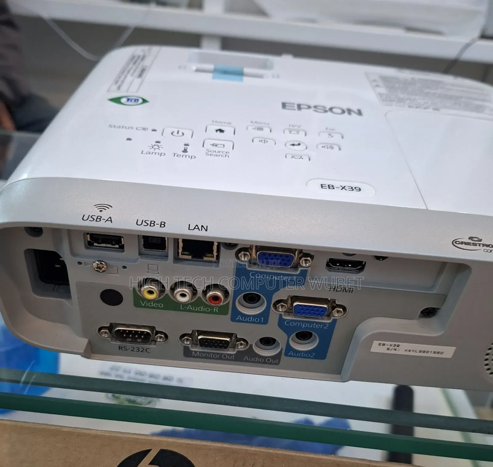 Epson Projector 
Model: Eb-X51
Has: Bag Remote 
Model Name