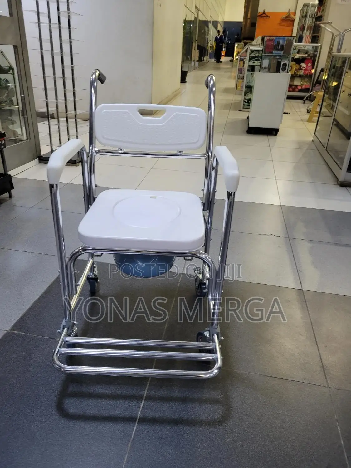 Toilet Chair命鄒pot Kit+Waterproof. Portable Backrest Adopts Imported Pe