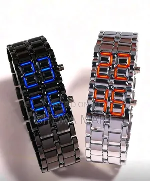 Photo - New Business Men's Stainless Steel Band Led Electronic Watch, Suitable
