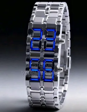 Photo - New Business Men's Stainless Steel Band Led Electronic Watch, Suitable