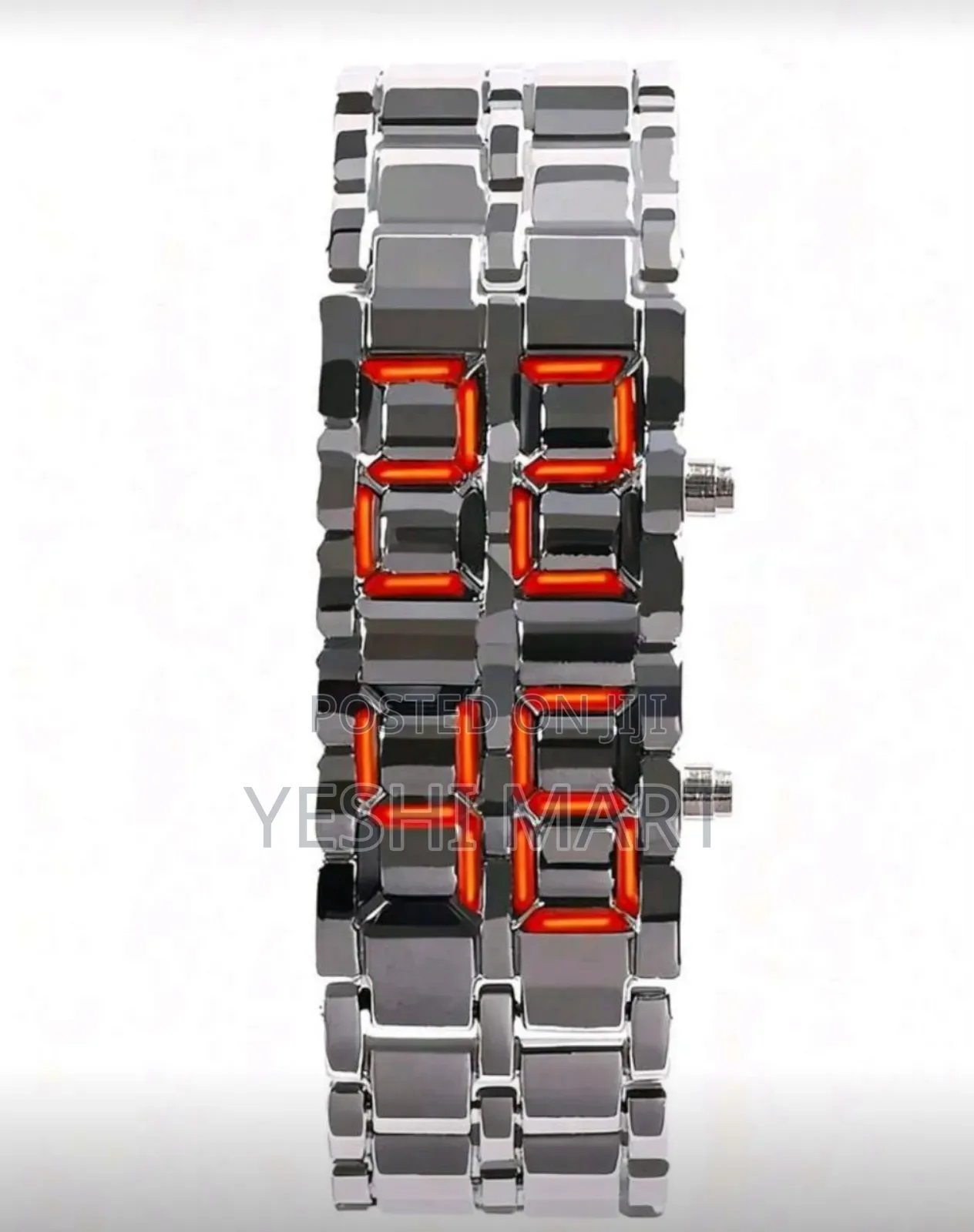 New Business Men's Stainless Steel Band Led Electronic Watch, Suitable