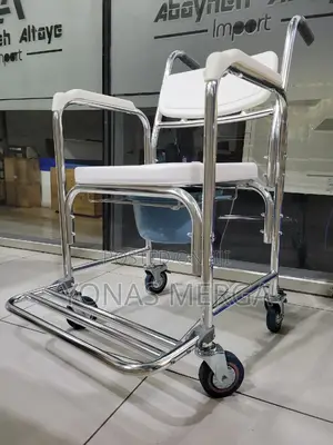 Photo - Toilet Chair久頠3-in-1 Mobility Commode Wheelchair Shower Chair勵፹potty