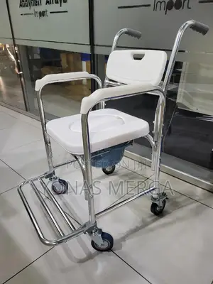 Photo - Toilet Chair鹽¶Commode Function懿‱Removable Padded Hole