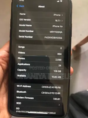 Apple iPhone XR 128 GB Black