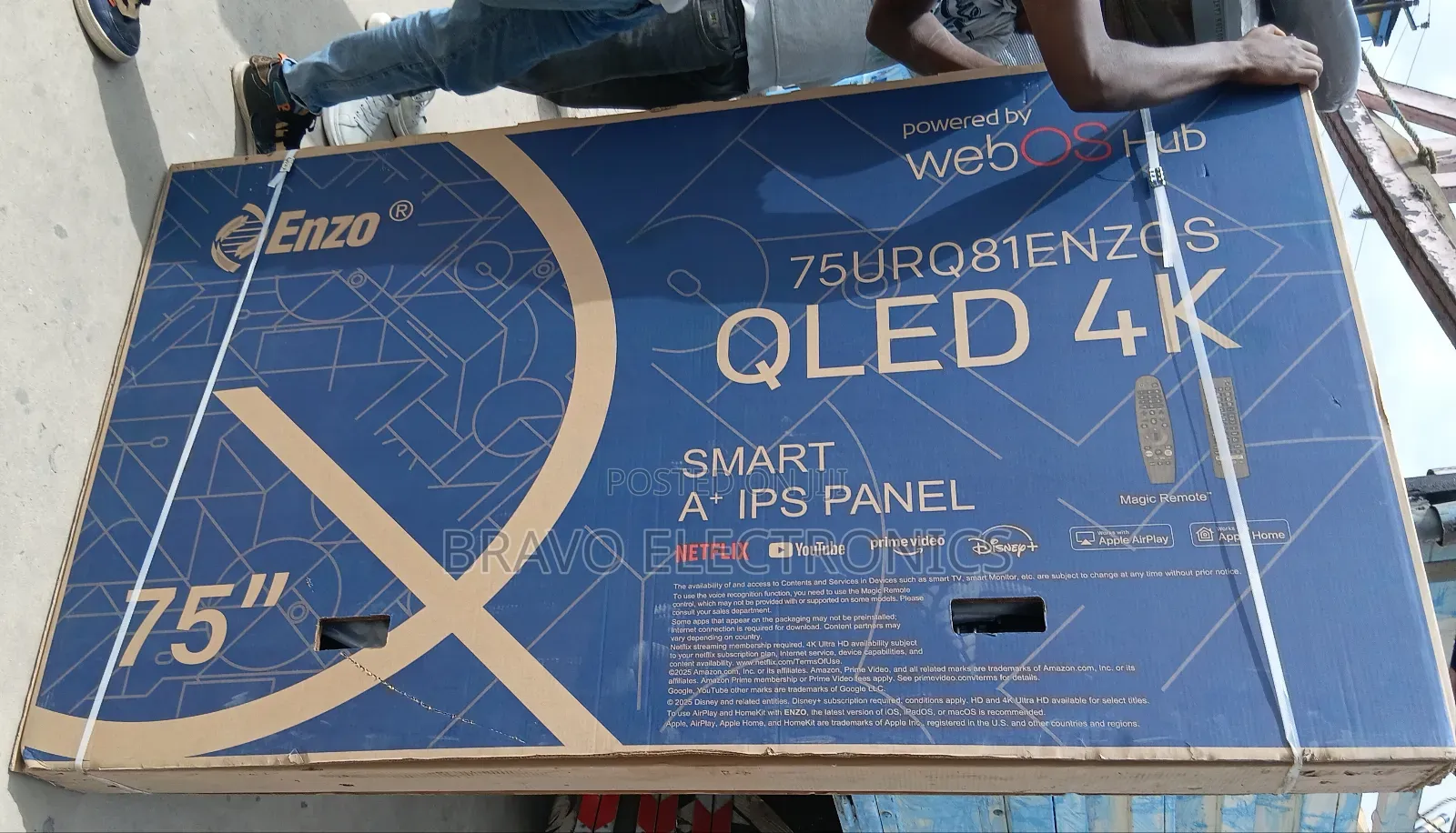  Enzo 75" Qled Smart Tv – Giant Experience, 2025 Model! 