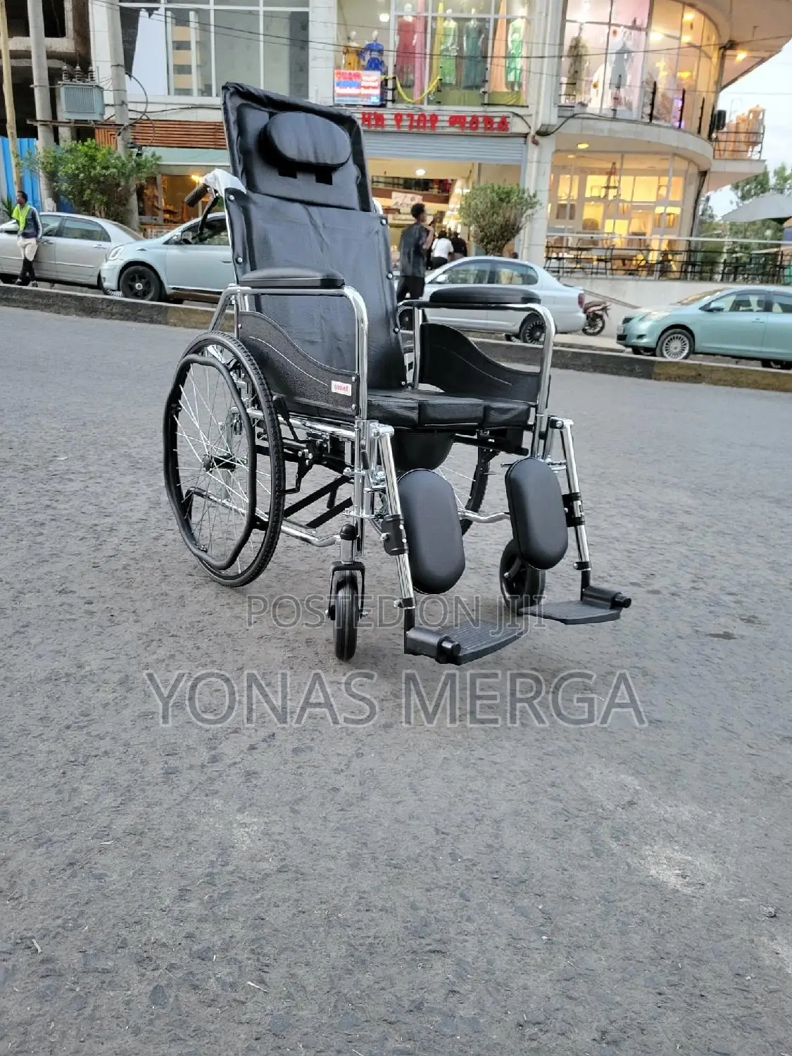 Toilet Wheelchair槻禽wheelchair/46cm Wide Seat,150kg Capacity,Park Brake