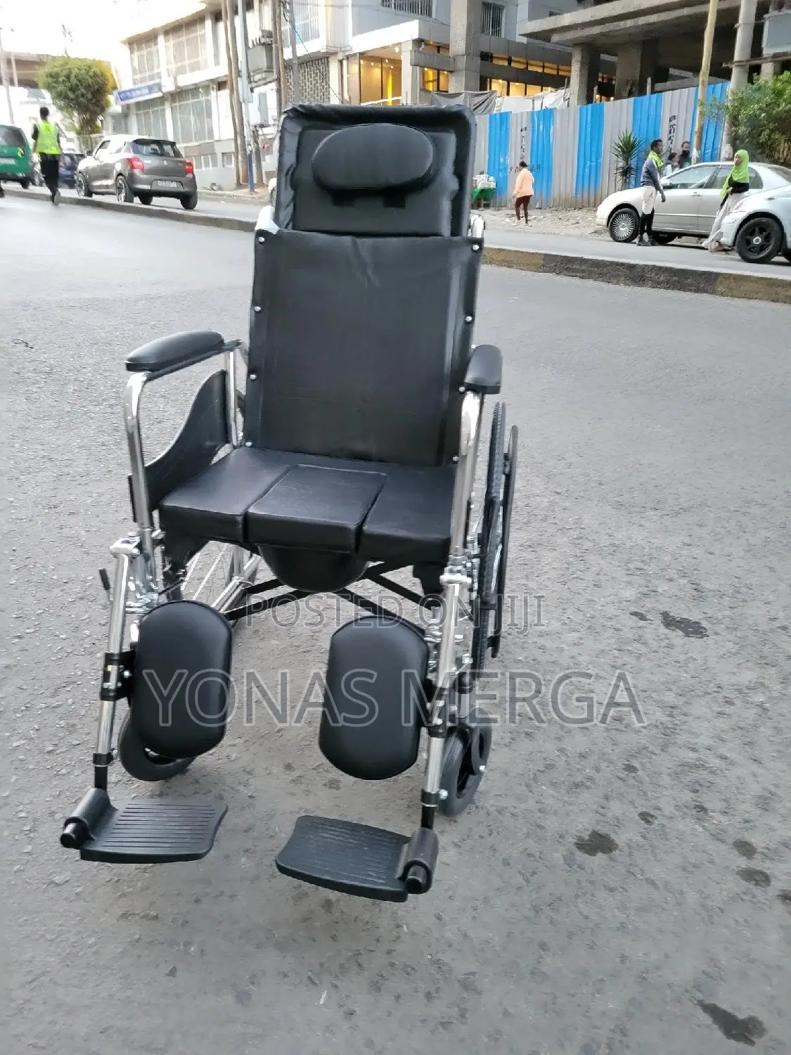 Full Reclining High Back Wheelchair蝌忽wheelchair⨳℥Push to Lock Brakes