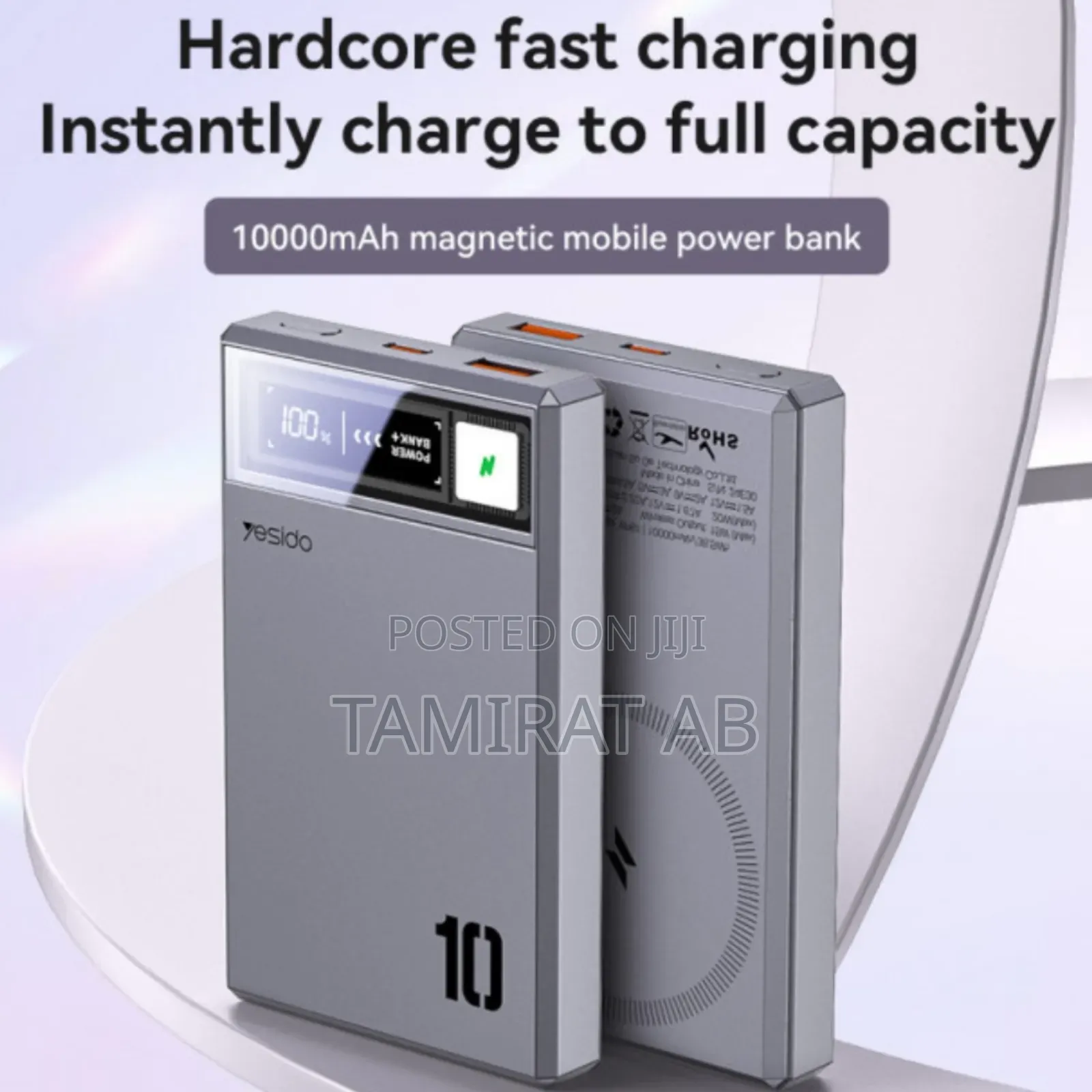 Yesido Yp61 10000mah Magnetic Wireless Charging 22.5w Fast Power Bank