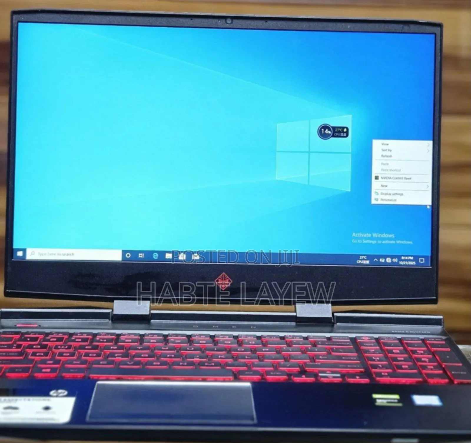 New Laptop HP Omen 15 16GB Intel Core i5 SSD 512GB