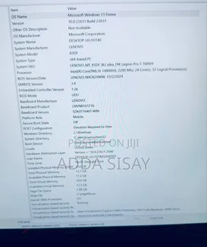 New Laptop Lenovo Legion 5 16GB Intel Core I9 SSD 1T