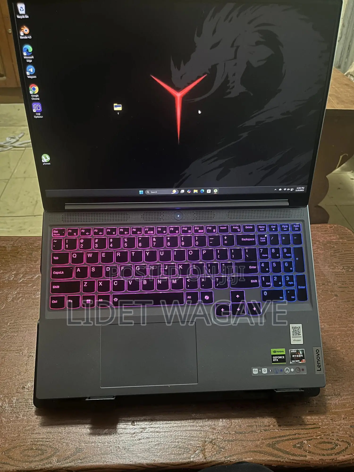 New Laptop Lenovo Legion 5 16GB AMD Ryzen 7 SSD 1T