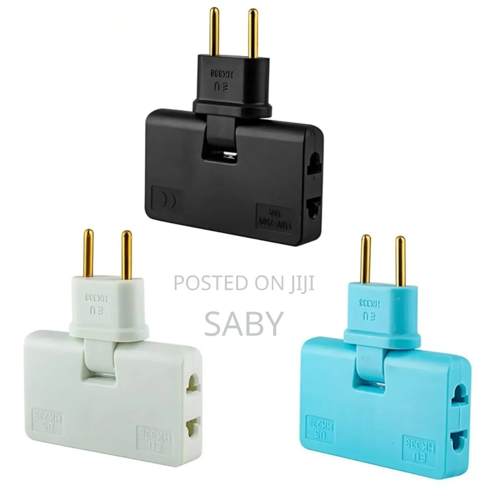2pcs 3in1 Rotatable Outlet Extender