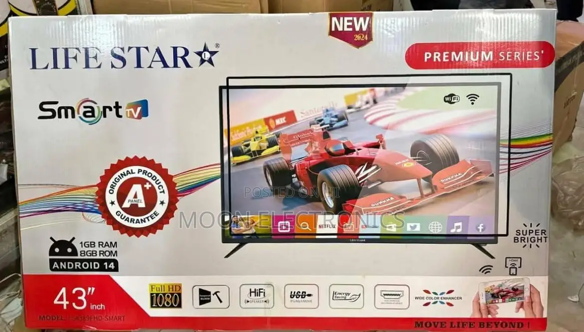 Lifestar 43′′ Smart Tv – Compact and Feature‐Packed!