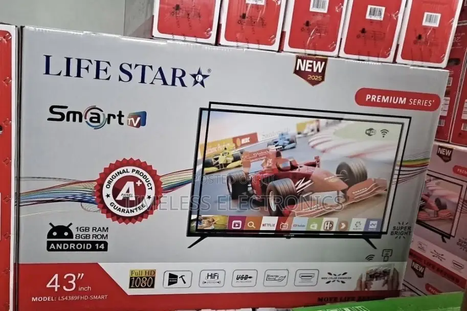 Lifestar 43′′ Smart Tv – Compact and Feature‐Packed!