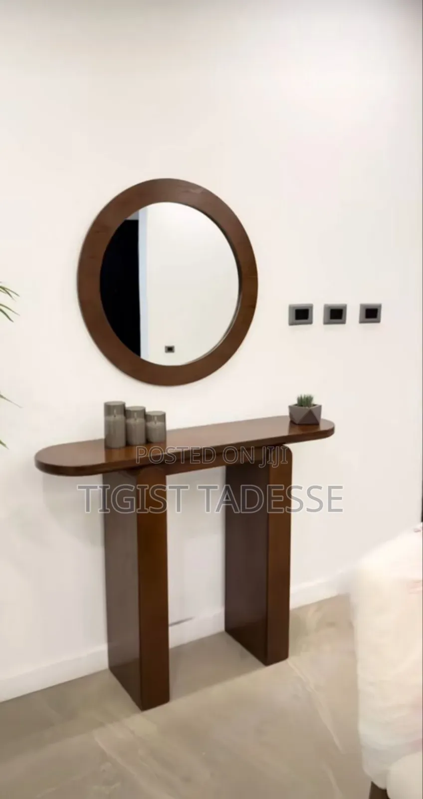 Console Table 120cm Made of Oak HDF