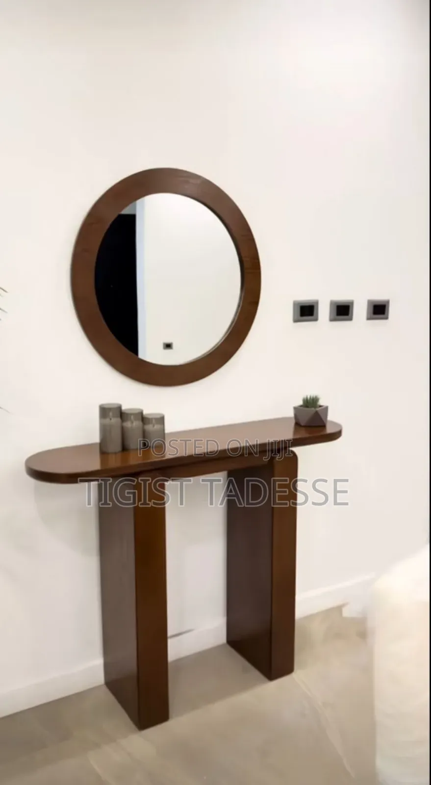 Console Table 120cm Made of Oak HDF