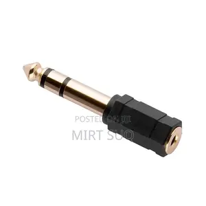 6.35mm Audio Stereo Plug to 3.5mm Jack Adapter