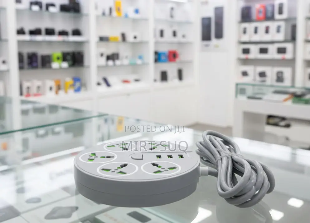 Ruggas Divider 5 Socket 3 Usb Charging Port (ሩጋስ ኤሌክትሪክ ማከፋፈያ)