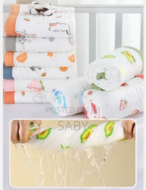 100% Cotton Six-Layer Gauze Baby Towel Size 110x110cm