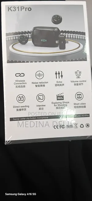  Pro Collar Clip Button Microphone