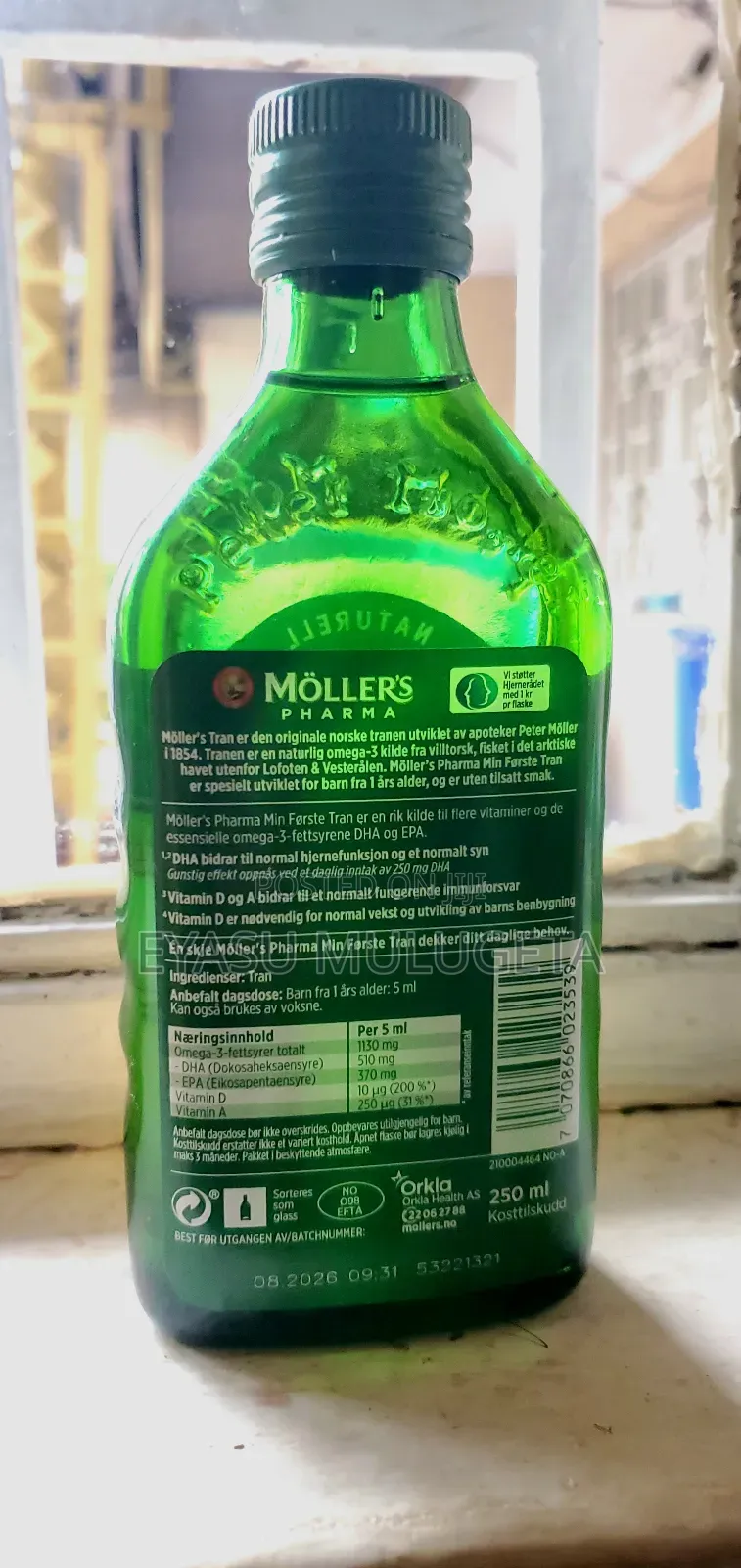 Mollers Tran Omega-3 Fish Oil