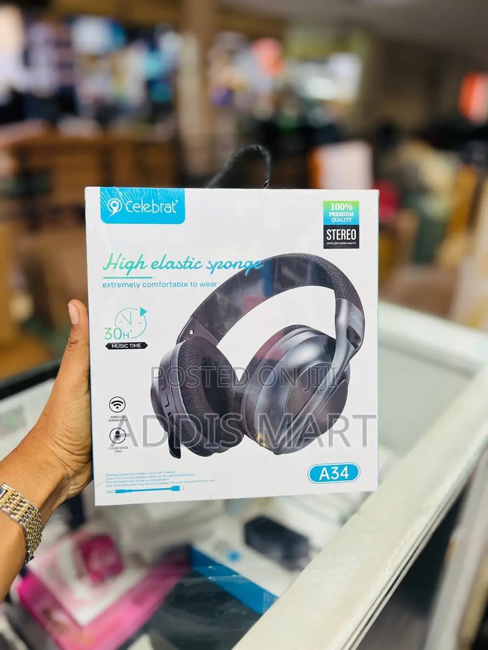 The Celebrat A34 Are Lightweight, Bluetooth 5.3 Headphones With: