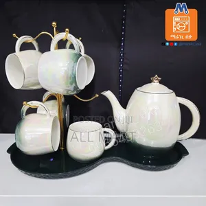 8 Set Ceramic Milk And Tea Serving Set