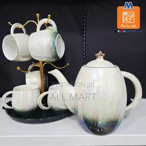 8 Set Ceramic Milk And Tea Serving Set