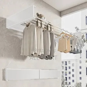 Wall-Mounted Collapsible Clothes Drying Rack