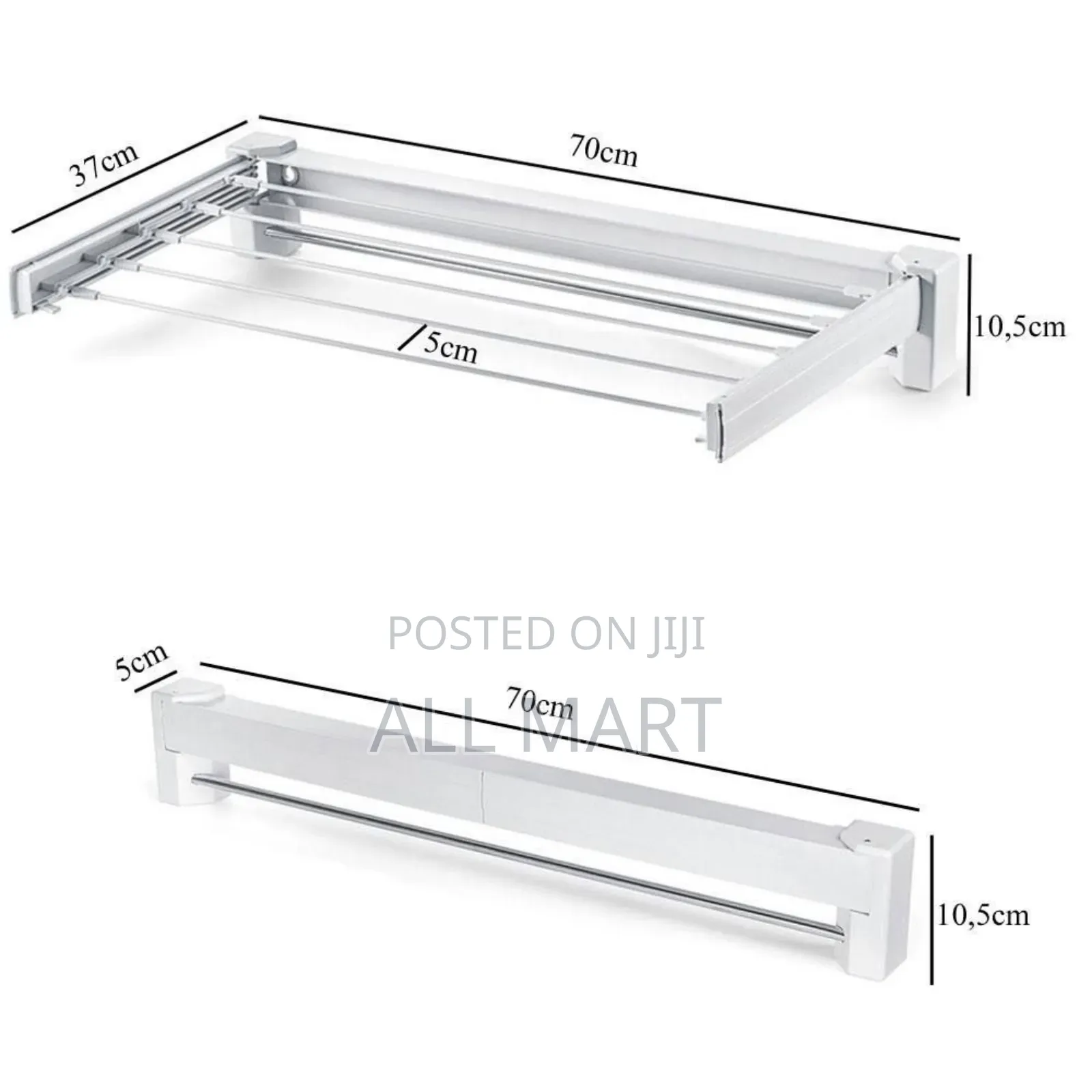 Wall-Mounted Collapsible Clothes Drying Rack