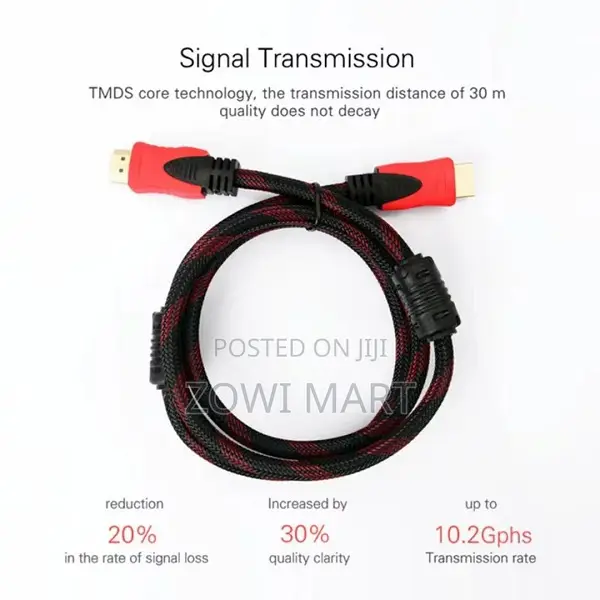 Hdmi to Hdmi 5m Cable Ultra Hd High-Speed