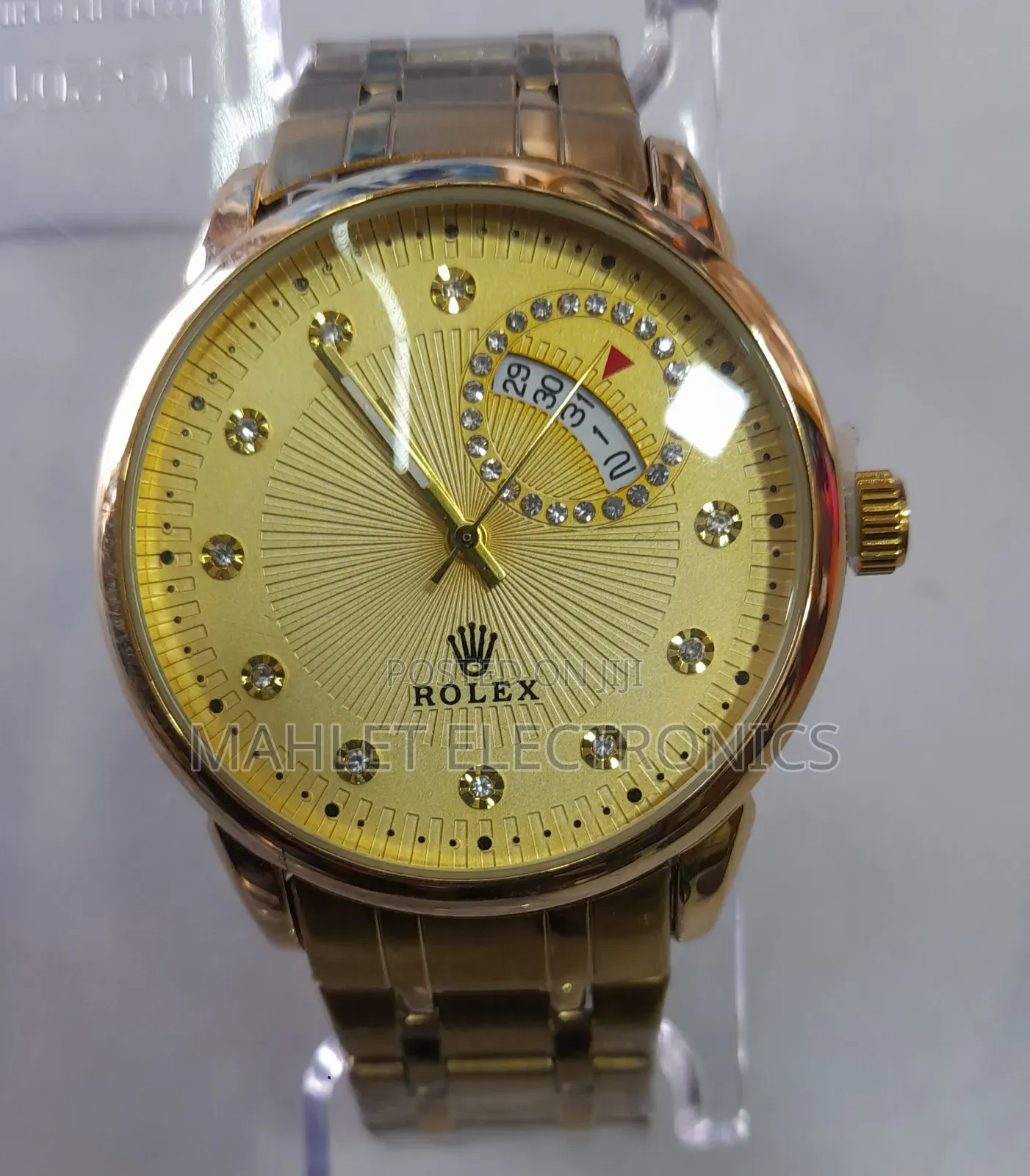 Golden Rolex Luxury የወንድ ሰዓት፡ ዘመን ተሻጋሪ ቅንጡ እና ትክክለኛ ሰዓት