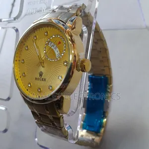 Golden Rolex Luxury የወንድ ሰዓት፡ ዘመን ተሻጋሪ ቅንጡ እና ትክክለኛ ሰዓት