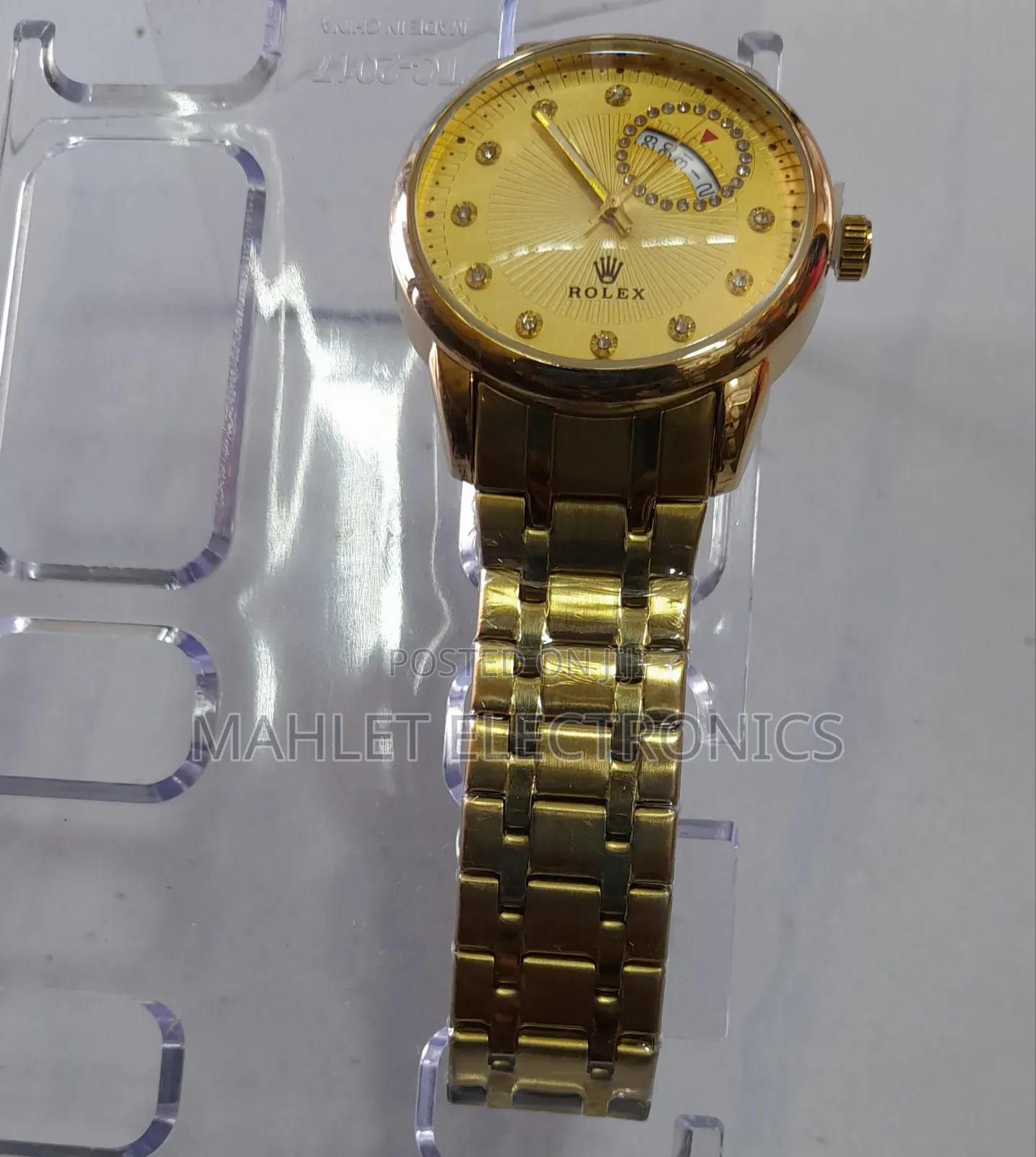 Golden Rolex Luxury የወንድ ሰዓት፡ ዘመን ተሻጋሪ ቅንጡ እና ትክክለኛ ሰዓት